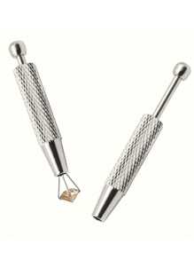 Pinça de precisão para joias com 4 pontas - Suporte para pedras preciosas e diamantes, ideal para contas e peças pequenas, ferramenta ergonômica para artesanato em metal/alumínio, ferramentas para fabricação de joias