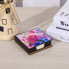 Blocco note adesivo in scatola con eleganti fantasie, stile artistico, può essere utilizzato per conservare note e decorare la scrivania. Il blocco note adesivo include 160 pagine distintive, una cartoleria versatile per prendere appunti quotidiani di idee, attività, ecc.