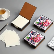Blocco note adesivo senza strass, in stile artistico, utilizzabile per conservare note e decorare la scrivania. Il blocco note adesivo ha 160 pagine firmate, una cancelleria versatile per prendere appunti e svolgere attività quotidiane