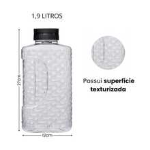 Mosaic Refrigerator Bottle 1.9LT Water Juice Jug Cascade Lid - 黑色 - 查看 3