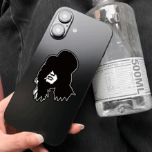 Slash Vinyl Sticker Decal - Vintage Rock Band Design, Black & White, Perfect For Car Bumpers, Phone Cases, Notebooks, Toolboxes, Trucks, Refrigerators, Water Bottles, Helmets Ideal For Rock Music Fan - Multicolor - View 4