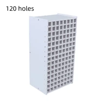 72/120/180/240 grilles Grande capacité Porte-stylo Organisateur de marqueur Panneau en bois et plastique blanc Rack de rangement de bureau pour stylos, crayons, fournitures d'art, retour à l'école, fournitures scolaires, étui à crayons, trousse, sac d'école