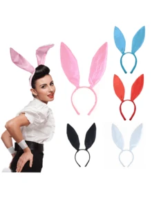 D EXCEED 1/2/3/5/6 chiếc Băng đô tai thỏ Phục sinh Phụ kiện hóa trang tiệc Halloween cho nữ - nhiều màu - Xem 13