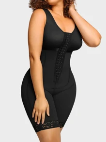1 Pc Women Plus Size Colombian Body Shaper , Fajas Tummy Control Shapewear, Butt Lifter Shapewear Bodysuit,Thigh Slimming Jumpsuit ,Enhancer High Compression Full Body Shaper Underwear,Corset Top,Suitable For Various Occasions ﻿