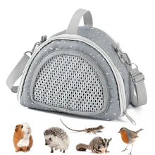 Bolso de hombro de malla transpirable para mascotas pequeñas, adecuado para hámsteres, conejos, erizos, ratas, ardillas