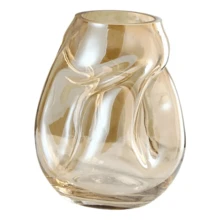 Vaso de vidro grosso primeira linha flores, decoração, sala - Multicolorido - Visão 1