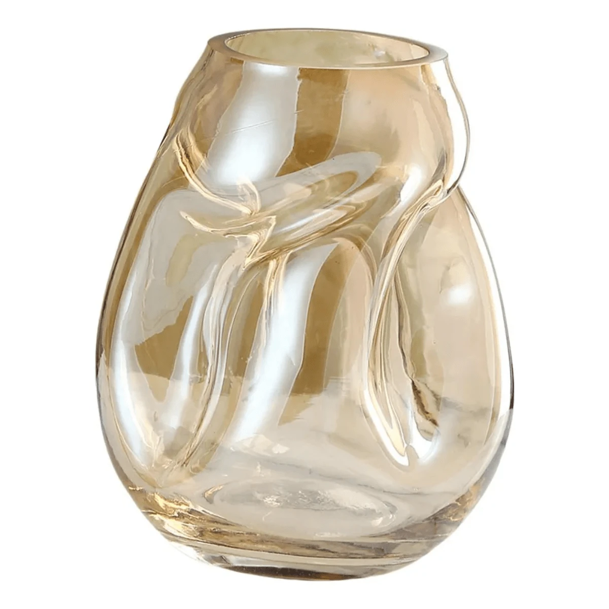 Vaso de vidro grosso primeira linha flores, decoração, sala - Multicolorido - Visão 1