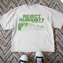 Reject Humanity Frog Unisex T-Shirt Cotton Soft Shirt - trắng - Xem 2