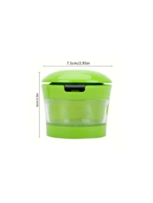 1pc Garlic Chopper Garlic Chopper Garlic Chopper Kitchen Tool Garlic Press - Green - View 2