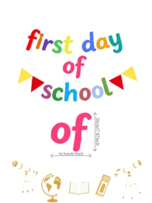 Nueva pancarta de decoración para el primer día de clases, suministros para fiesta de regreso a clases, pancarta de bienvenida de regreso a clases, decoraciones de regreso a clases, letrero de bienvenida de regreso reutilizable para pizarra de boletín del aula (Colorido, Destello dorado)