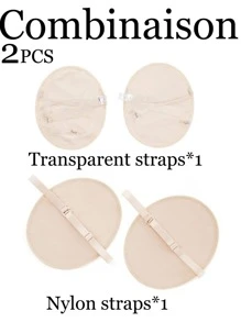 Almohadillas ultrarresistentes antitraspirantes para axilas para hombres y mujeres - 10/8/6/4/2/1 pieza de protectores de axilas invisibles, con adhesivo extra y transpirables para hiyab/tobe - Protección contra el sudor durante 24 horas en calor, gimnasio, viaje (lavable)