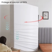 Cubre Colchón Protector Completo tamaño Individual Funda Con Cierre - Tríagulos - Ver 6