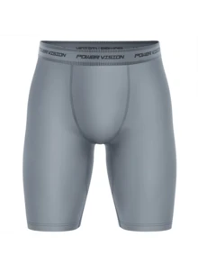 Kit 10 Cycling Boxer Briefs Long Leg Adult Microfiber Men's Cute & Fun Basic Sporty Casual - Multicolor - View 10