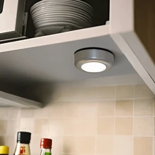 1pc/4pcs/10pcs Battery Powered Stick On Lights, Push/Pull Lights, Wall Sconce Lights, Spotlights, Suitable For Cabinet, Closet, Hallway, Kitchen, Bathroom, Utility Room, Wireless Touch Control