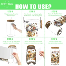 XRTHGS XRTHGS 4PCS/SET UV DTF Cup Wraps Bee Gnome Style Self-Adhesive Sticker For Coffee Cups, Water Bottles, Home Decor, Laptops And Refrigerator DIY Crafts(Glass Not Included), School Supplies,Back To School