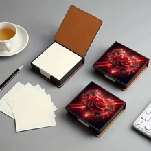 Scatola di adesivi decorativi a motivi senza strass, stile artistico, utilizzabile per conservare note e per decorare la scrivania. Le note adesive includono 160 pagine firmate, una cancelleria versatile per prendere appunti e tenere traccia delle attività quotidiane