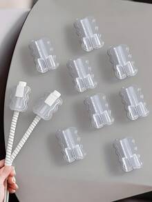 10pcs Phone Charging Cable Sleeve: Protect Your Cable From Breakage And Disconnection Compatible With Apple And Android - Multicolor - View 5