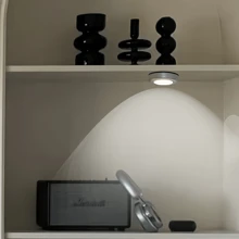 1pc/4pcs/10pcs Battery Powered Stick On Lights, Push/Pull Lights, Wall Sconce Lights, Spotlights, Suitable For Cabinet, Closet, Hallway, Kitchen, Bathroom, Utility Room, Wireless Touch Control