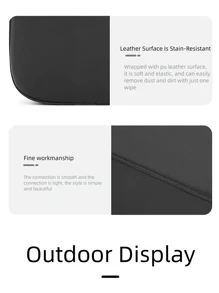 TOSUOD TOSUOD 1pc Fit Comfortable PU Bicycle Backseat Cushion, Easy To Install, Leather, With Durable Stitched Edges For Enhanced Riding Experience For Men & Women, Bike Seat