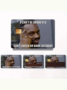 1 件趣味人物小芯片卡贴纸，PVC 耐用，保护隐私，防刮擦，适用于信用卡、银行卡、交通卡、校园卡等 DIY 装饰，返校，学校用品 - 彩色 - 查看 12