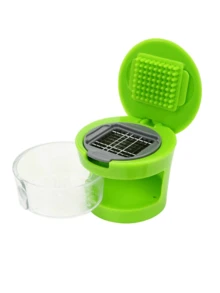 1pc Garlic Chopper Garlic Chopper Garlic Chopper Kitchen Tool Garlic Press - Green - View 7