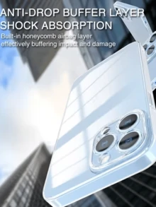 2 Pieces Ultra-Thin Silicone Soft Case, Clear Back Cover, Shockproof Ultra-Thin Phone Case Waterproof Anti-Fall Scratch Resistant - Clear - View 5