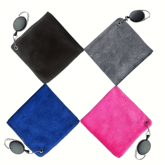 Advanced Golf Towel - , Highly Absorbent, Dual-Purpose Cleaning Cloth With Retractable Hook For Golfers