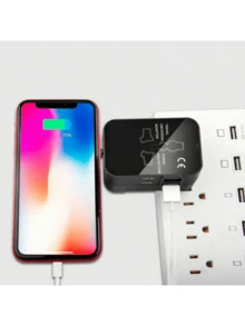 1pc Universal Travel Adapter With Dual USB Ports, EU Plug Type C (220-240V), Power Adapter For Computer Accessories, Surge Protection, Suitable For Over 150 Countries, Essential For Business Trip, Travel - Fits Computers, Tablets, Laptops - EU C Type Plug(220-240V) - View 8