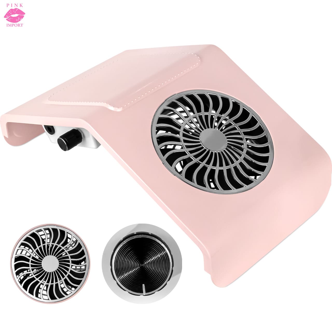 Acrylic Gel Nail Dust Collector Vacuum Cleaner For Professional Manicure Bivolt 40W - 淺粉色 - 查看 1