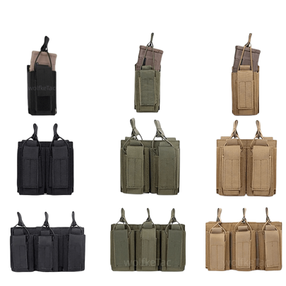Potrójny system etui na magazynki Molle uniwersalny klips na magazynek do M4 M14 M16 AK AR 1911 9mm woreczek na amunicję