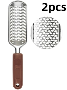 1个足部磨脚器，不锈钢材质，用于去除老茧、皲裂的脚后跟，适用于干湿足部护理 - 彩色 - 查看 18