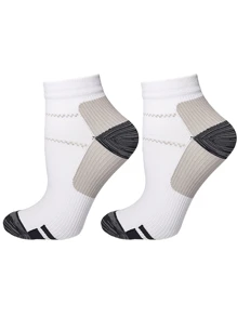 7/1 Pair Ankle Compression Socks Performance Comfort Cushion No Show Socks For Men & Women, Blister Resist Athletic Tab Socks For Running Outdoor