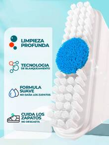 Lavado En Seco De Tenis Blanco Limpiador Con Cepillo Exterio E Interior Del Calzado - Blanco - Ver 2