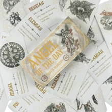 Contemporary Spiritualist's Winged Wisdom Kit: Foil-Stamped Angel Oracle Deck For Life Transition Celebrations