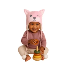 Playful Winter Plush Baby Hat Cap For Pimpolho 0 To 12 Months