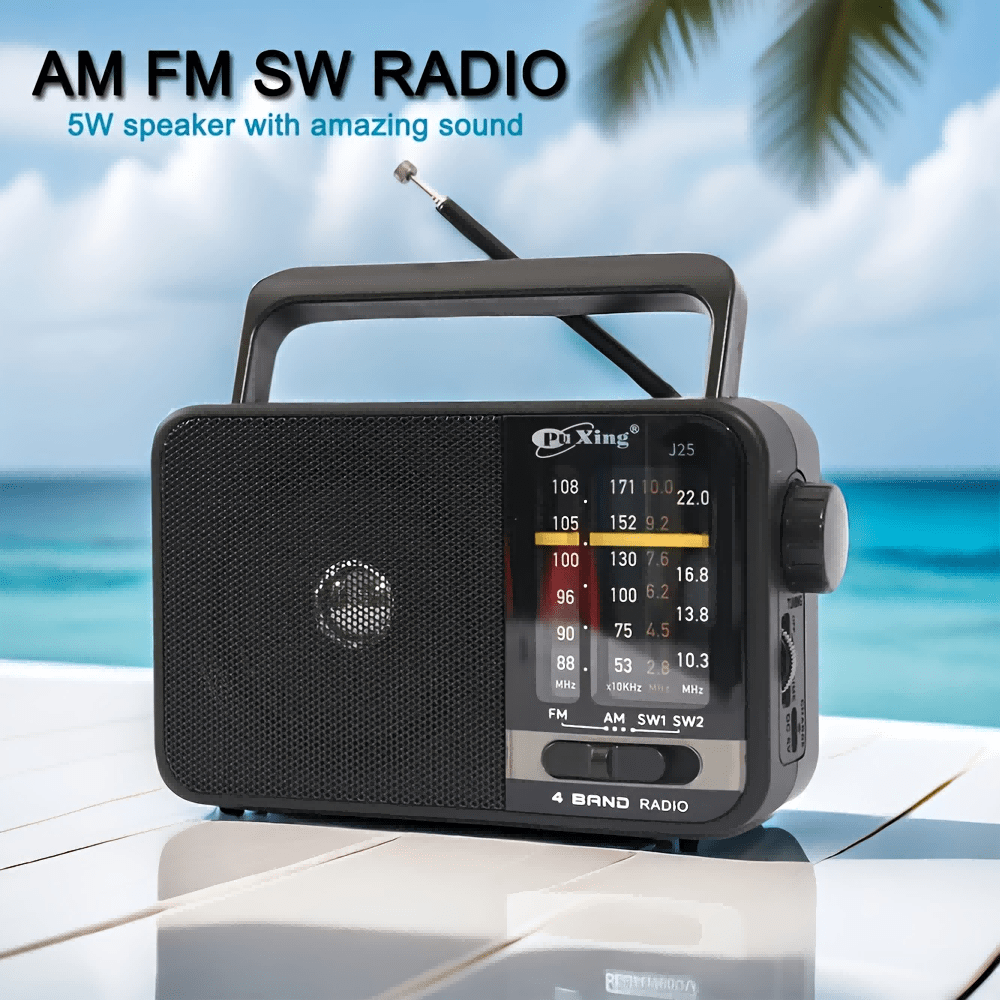 SENBOWE Radio portable AM FM, Radio transistor AM FM avec haut-parleur puissant, Petite radio fonctionnant sur pile ou USB DC, convient pour une utilisation intérieure, extérieure et en cas d'urgence 800mAh