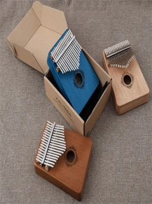 Wooden Kalimba Marimba/Thumb Fiddle - Professional Sound Quality, Portable, Beginner Friendly, The Preferred Relaxing Music Gift For Adults/Teenagers - The Ideal Birthday Gift For Music Enthusiasts Worldwide, (Including Tuning Hammer, High And Low Frequency Marker Stickers, Thumb Cover, Note Stickers, Cleaning Cloth, Music Score Manual, And Piano Case)