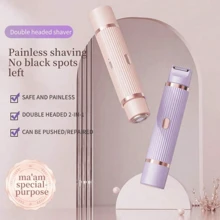 Dispositivo eléctrico de depilación, afeitadora eléctrica, portátil, recortadora y afeitadora eléctrica para hombres y mujeres, para zonas íntimas