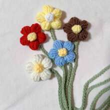 1 Beautiful Hand-Woven Puff Flower Bookmark - Unique Floral Design, The Perfect Gift For Bookworms, Reading Enthusiasts And Literature Lovers (Due To Different Shooting Light And Equipment, As Well As Different Display Parameters, There May Be A Slight Color Difference Between The Actual Object And The Picture, Which Is A Normal Phenomenon) School Supplies,Back To School