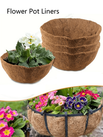 1 stuk kokosplantenbakvoering] 1 stuk artikel, meerdere maten kokosplantenbakvoering, aan de muur te bevestigen kokosplantenbakvoering, kokosplantenbak | Kamerplanten, bloempotten met kokosplantenbakvoering en groentepotten Tuinproducten