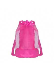 1 pieza Bolsa de almacenamiento plegable multifuncional, bolsa de malla para juguetes de playa, organizador de almacenamiento, bolso de mano, organizador de juguetes de viaje de gran capacidad, portátil para el verano - Varios colores disponibles