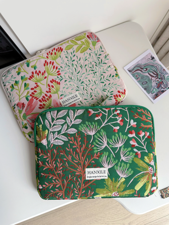 清新简约格桑花浮雕手提电脑包内袋垫保护套11/13/15英寸