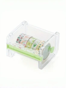 1 Stück Multifarbiger vielseitiger Bürobedarf Tapetenspender, Bandschneider, Tape Organizer, magnetische Tape Aufbewahrungsbox, Schreibtischorganizer, Schulmaterial, Rückkehr zur Schule