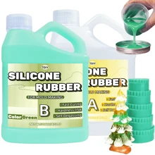 Shore 15A Forest Green Silicone Kit | Fast-Cure Mold Rubber For Handmade Soap, Resin Jewelry | Low-Odor, Skin-Friendly | 946ml Reusable Molds