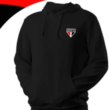 Unisex Printed  Sweatshirt São Paulo Team Cold Weather Sweatshirt Winter Fashion - Black - View 1