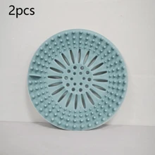 1pc/2pcs/3pcs/4pcs Silicone Shower Drain Hair Catcher, Anti-Clog Sink Strainer, Deodorizing Drain Filter, Kitchen Sink Hair Stopper, Prevent Sewer Clogs
