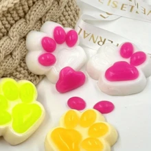 1/2pcs Fun TPU Material Sticky Simulated Mud Feel Cat Paw Taba Squishy ...