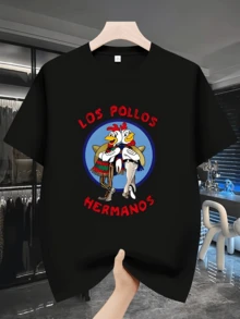 Men T-Shirts - 黑色 - 查看 1