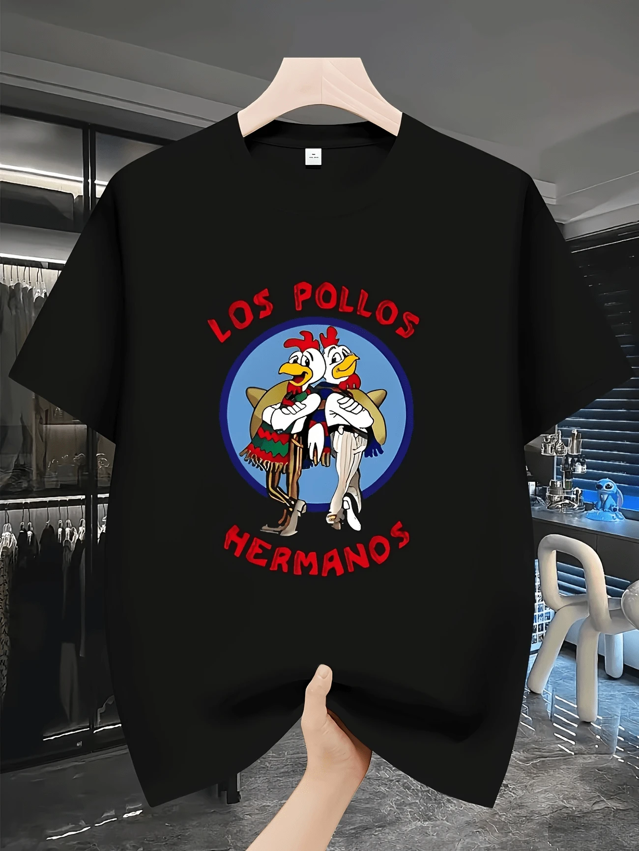 Men T-Shirts - 黑色 - 查看 1