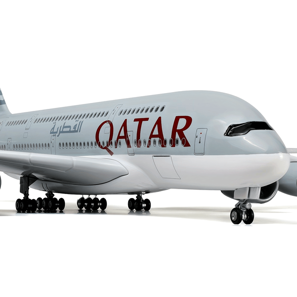 20cm großes Diecast Airbus A380 Modellbausatz mit Ständer, Sammler-Großraumflugzeug-Ausstellungsstück, Geschenk für Flugzeugenthusiasten - Legierung, Maßstab 1/160, Flugzeugmodell